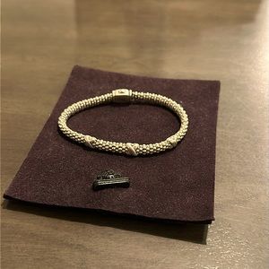 Lagos Three Station X Caviar Bracelet with dust bag